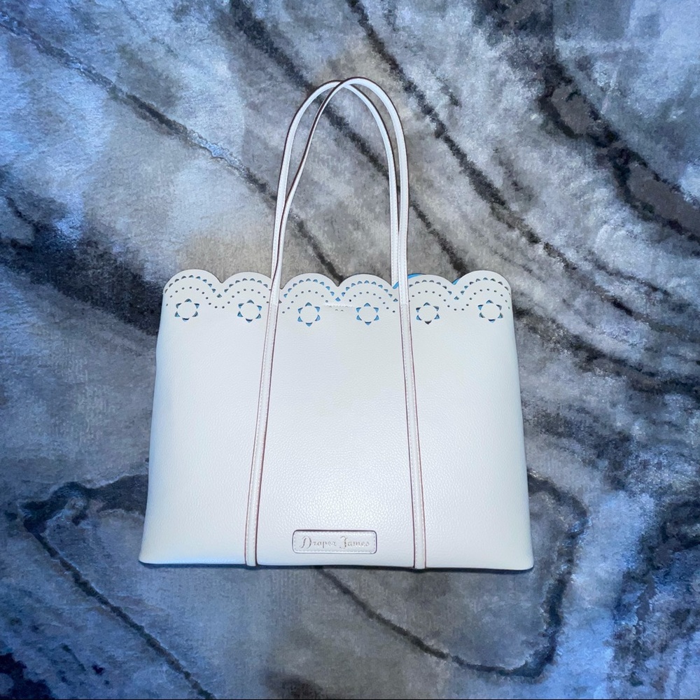 NWT draper james leather purse with zippered pouch
